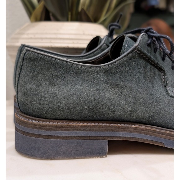 Bergdorf Goodman Men\'s Lace Up Blue Suede‎ Derby Shoes Classic main image 5